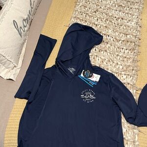 Salt Life Deep Blue Hoodie with Logo